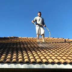 Soft Wash Roof Cleaning Wellington FL Soft wash roof cleaning in Wellington FL by Pressure Pros.