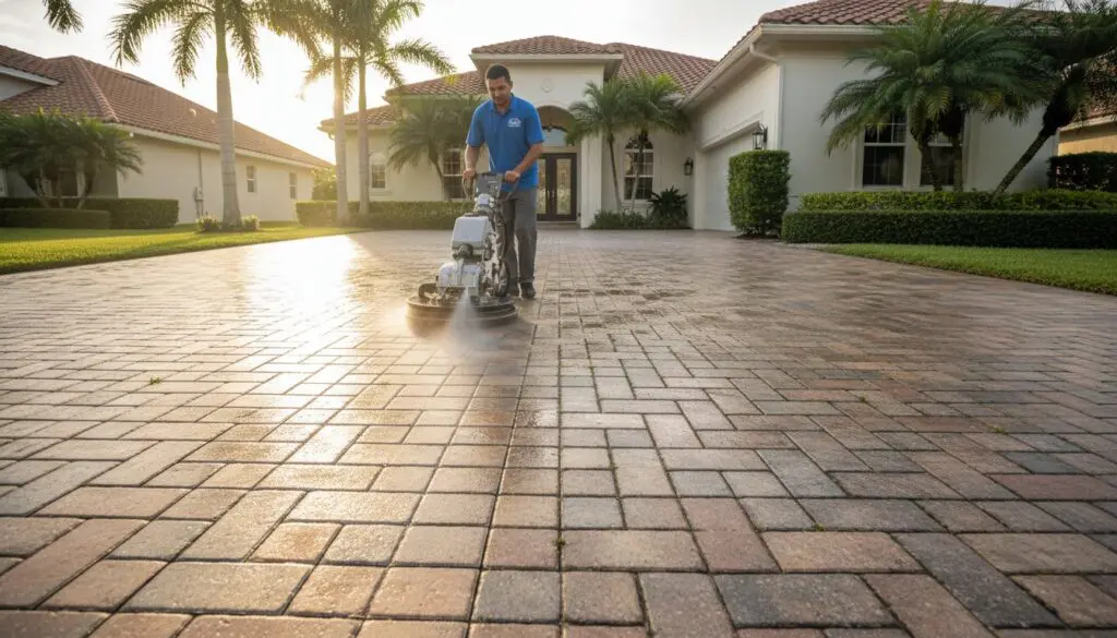 Professional Driveway Pressure Washing and Sealing in Palm Beach County
