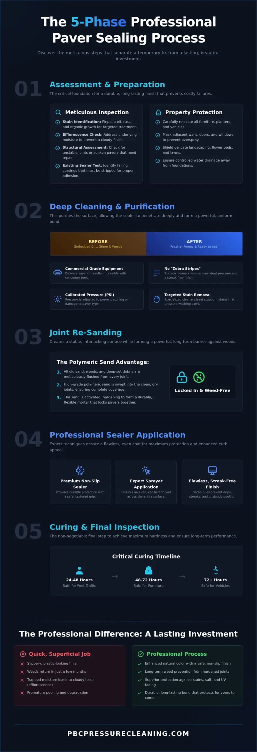 The Professional Paver Sealing Process: A Step-by-Step Guide