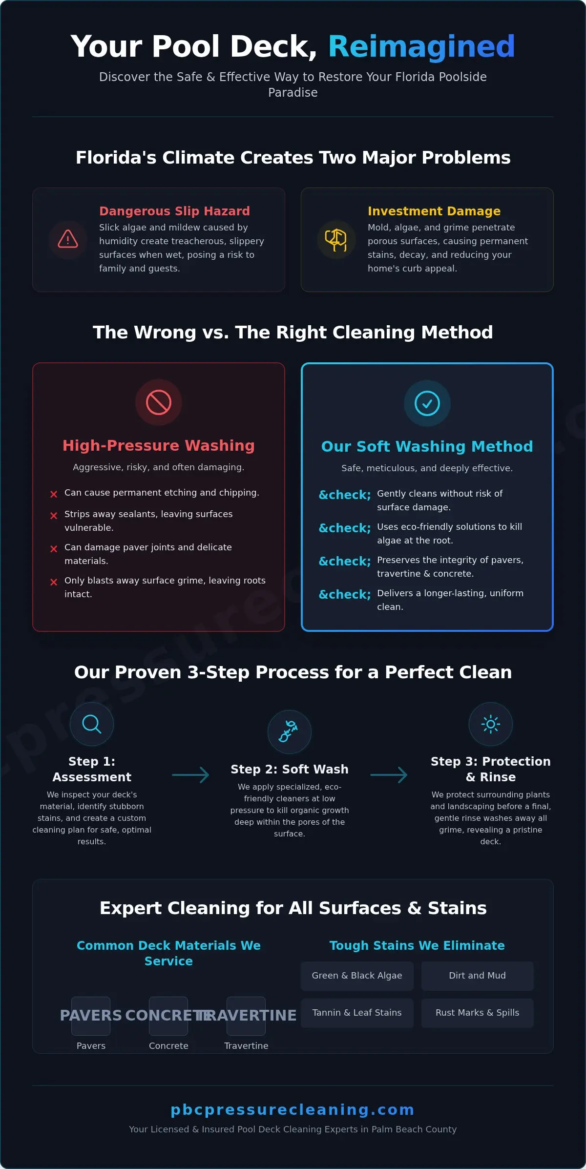 Professional Pool Deck Cleaning Service in Palm Beach County