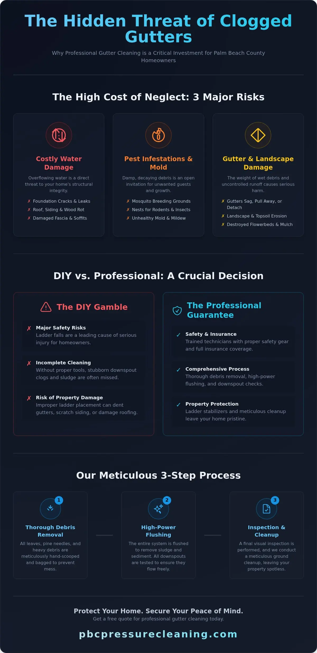 Professional Gutter Cleaning Near Me: A Palm Beach County Homeowner's Guide