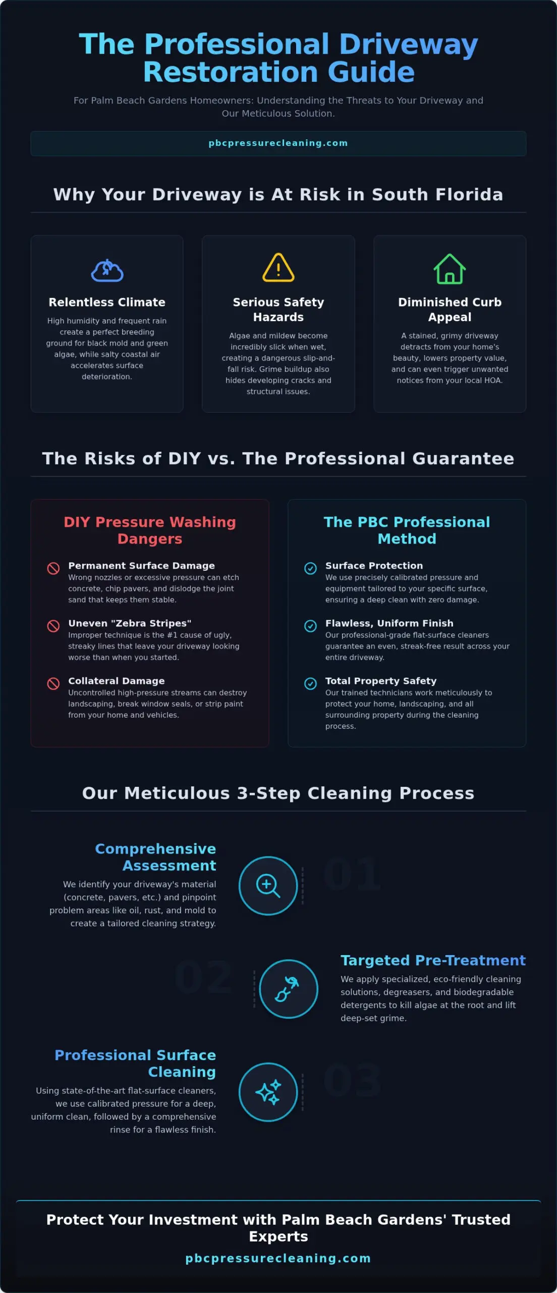 Professional Driveway Cleaning in Palm Beach Gardens