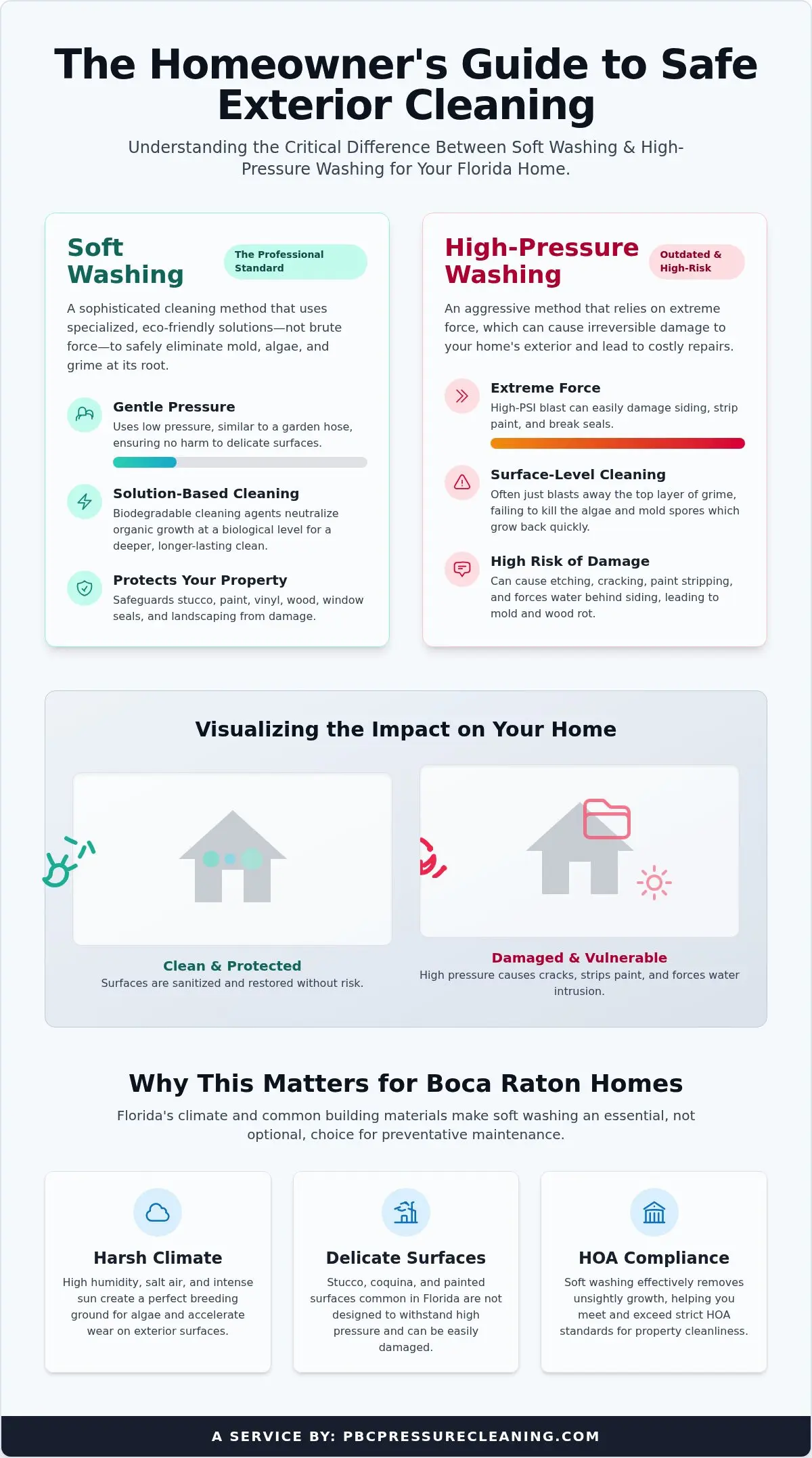 Professional House Washing in Boca Raton: Restore Your Home's Curb Appeal
