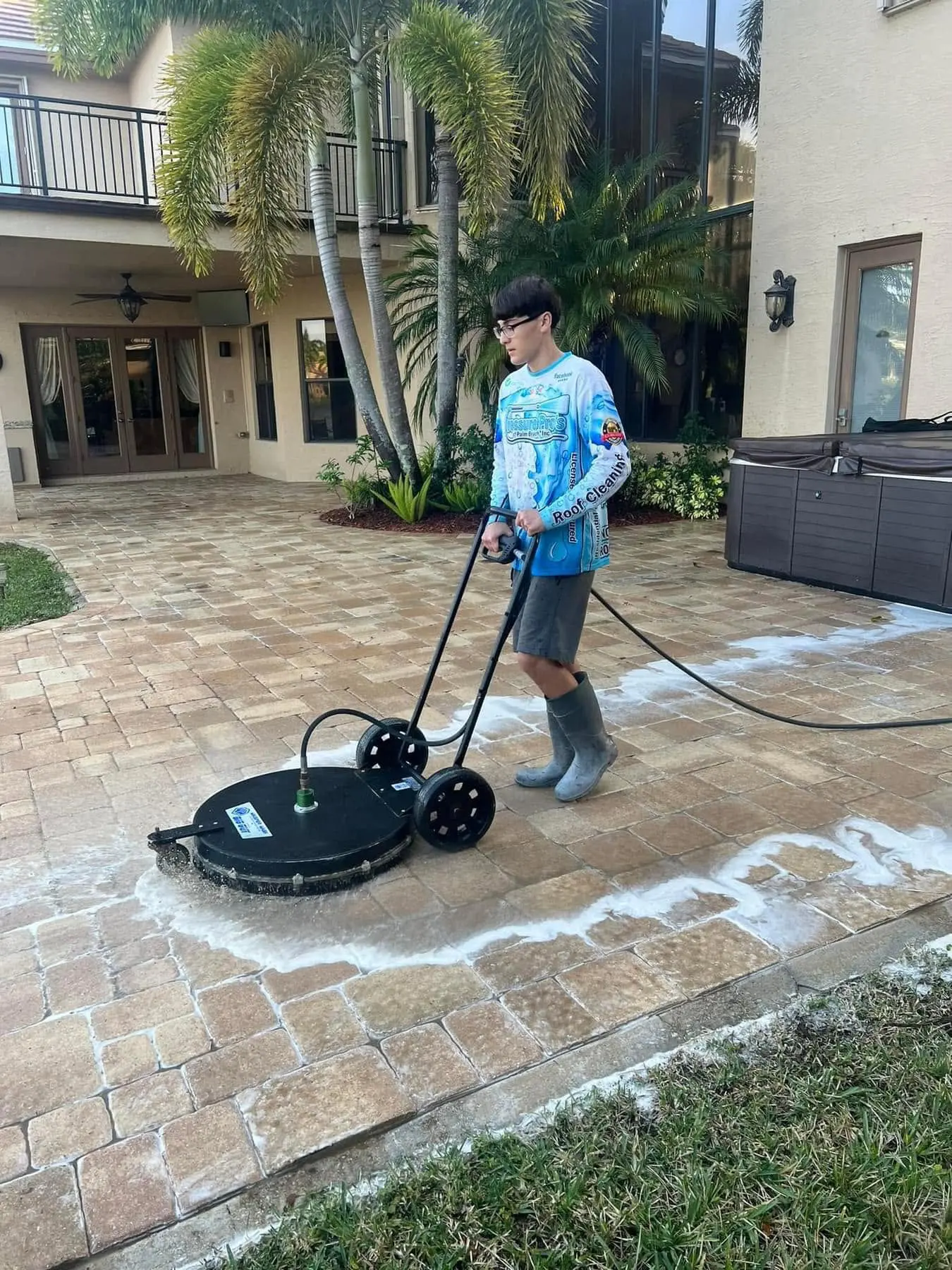 Deck cleaning service