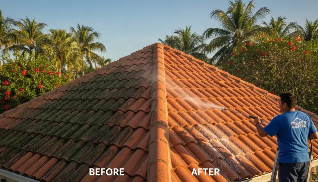Safe Tile Roof Soft Washing for Palm Beach County Homes