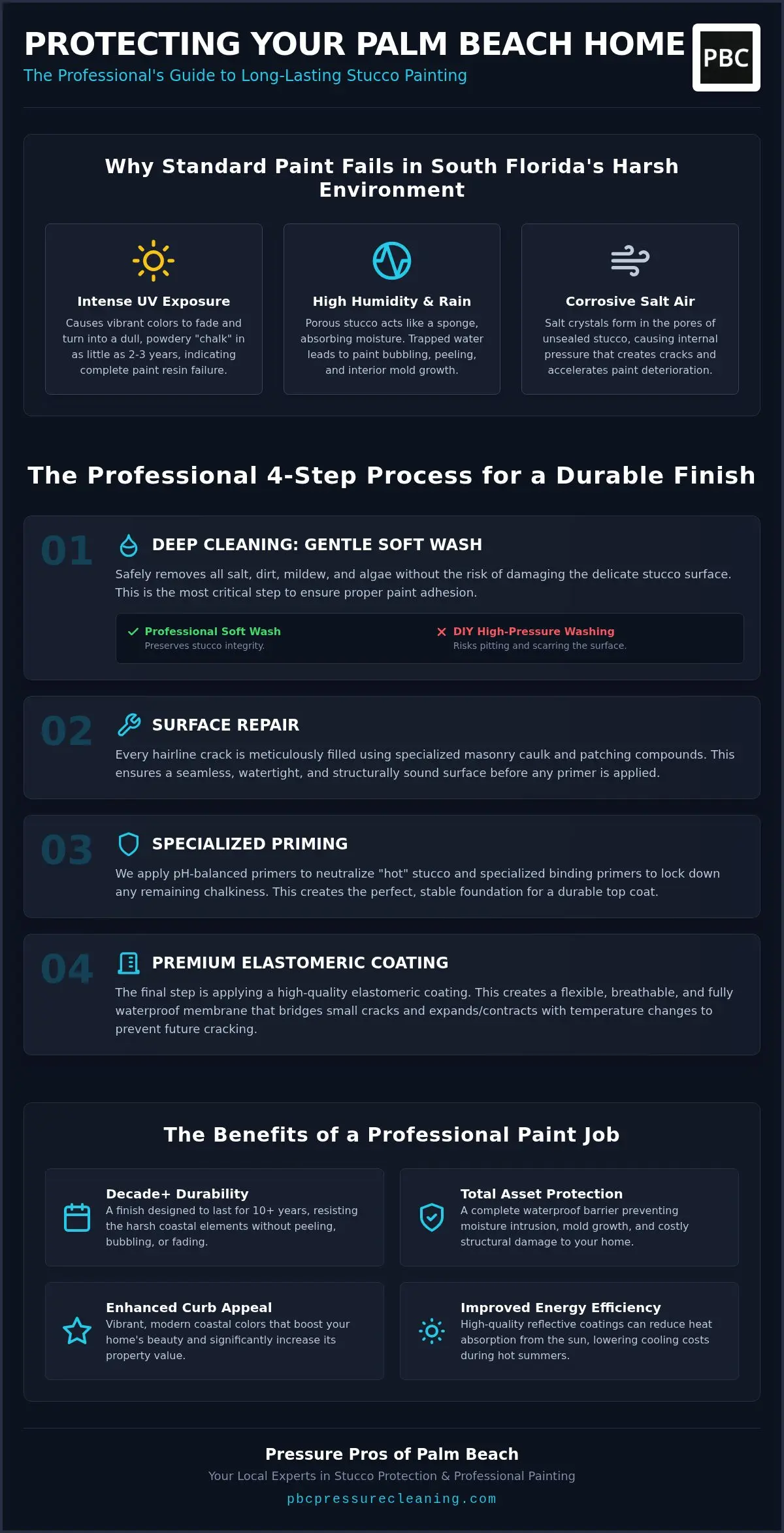 Exterior Stucco Painting in Palm Beach: The Complete Guide to Lasting Protection
