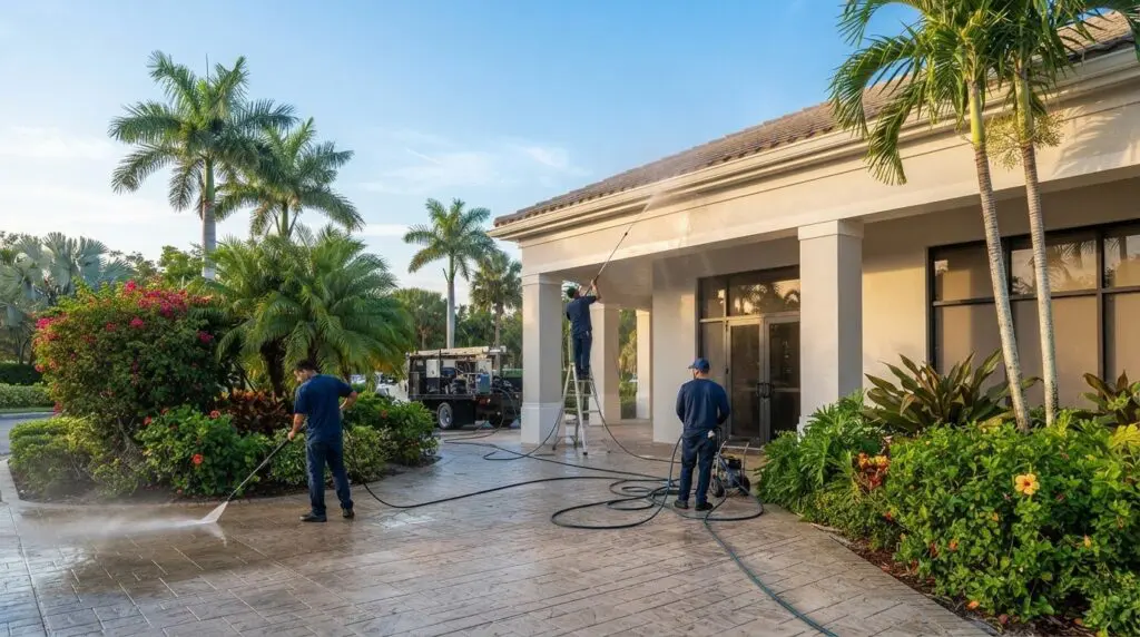 Commercial Exterior Cleaning Services in Palm Beach County: A Business Owner’s Guide