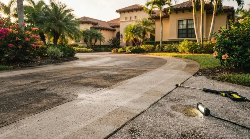 Pressure Washer Left Lines on My Driveway? How to Fix Them Safely