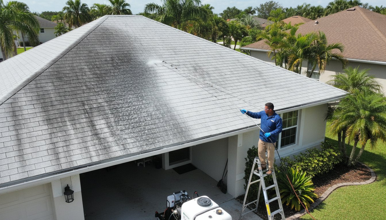 DIY Soft Wash Roof Cleaning: A Complete Guide to Doing It Safely Hero Image
