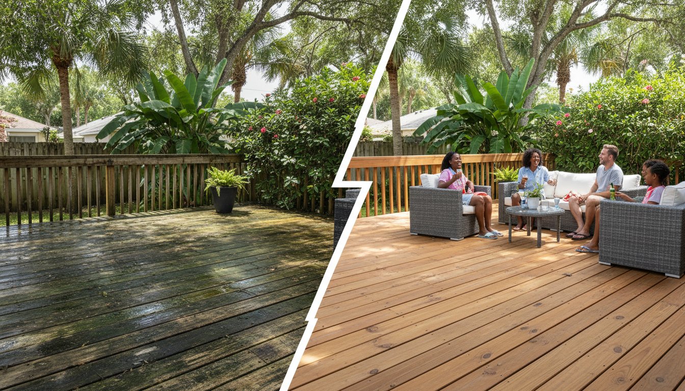 Expert Deck Cleaning in Wellington, FL: Restore Your Outdoor Space Hero Image