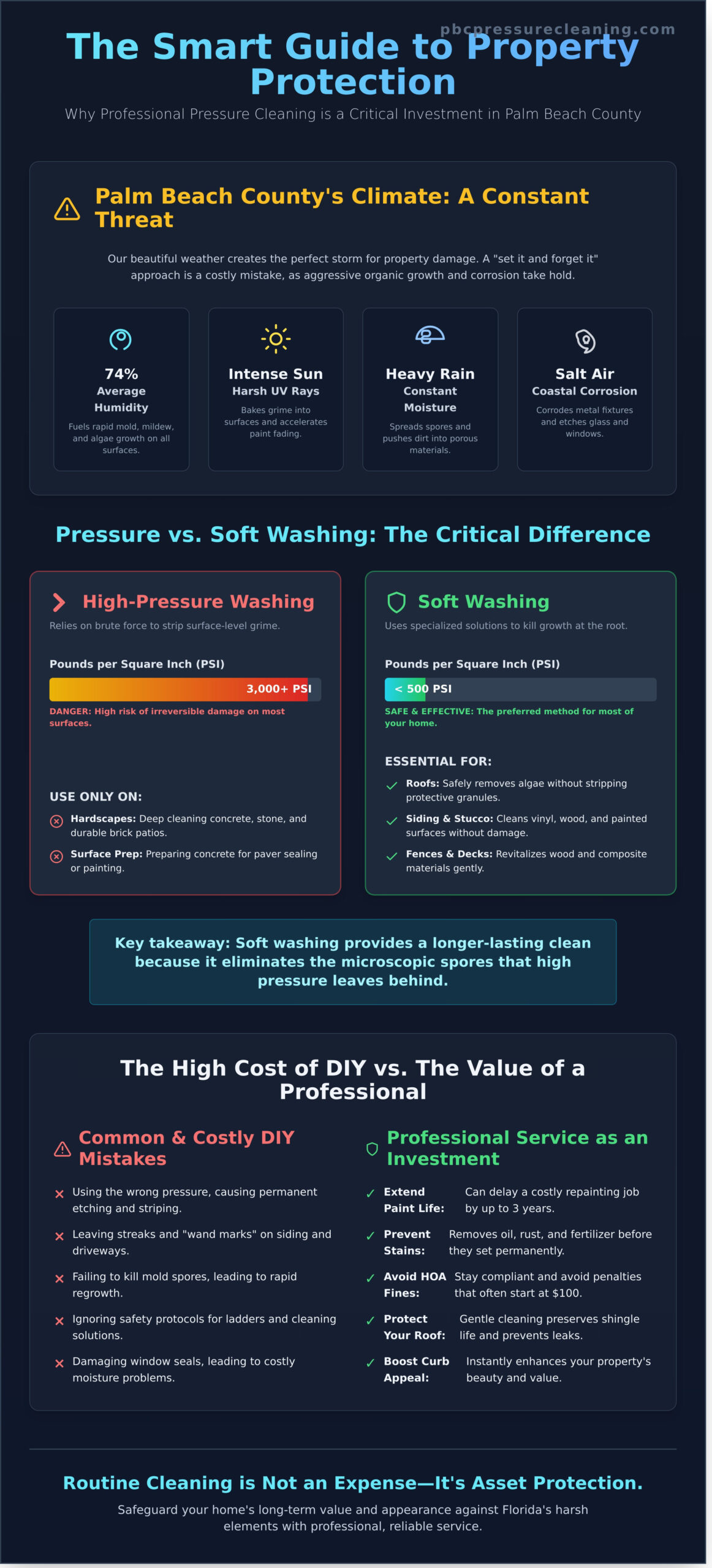 Professional Pressure Cleaning in Palm Beach County: The Ultimate 2026 Guide - Infographic