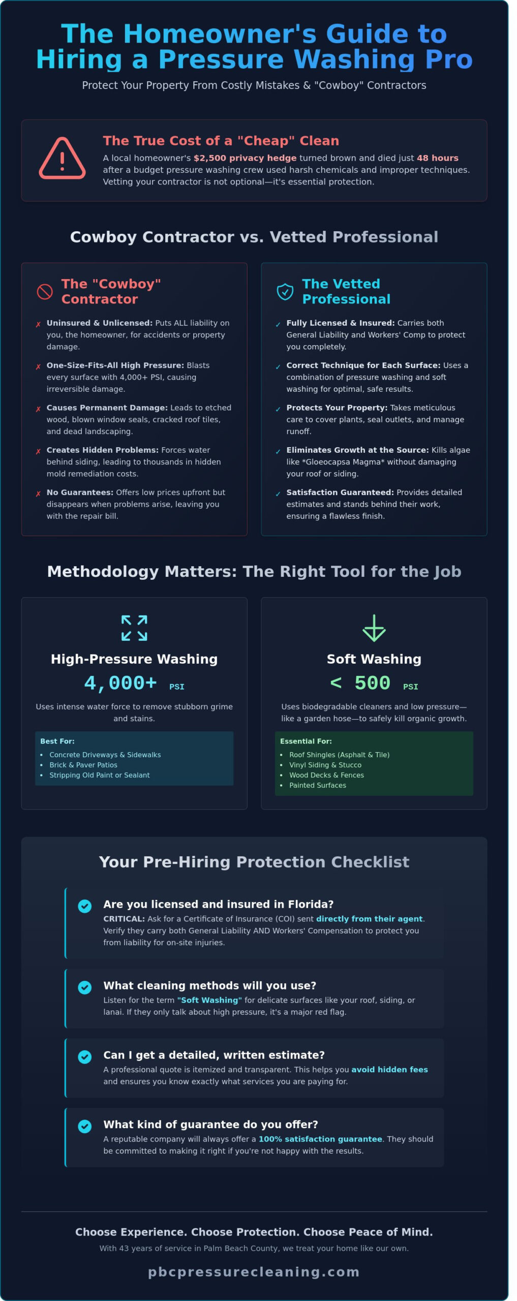 10 Essential Questions to Ask a Pressure Washing Company Before Hiring (2026 Guide)