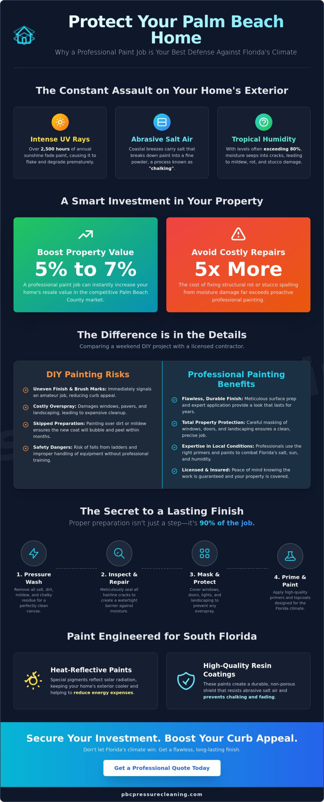 Professional Exterior House Painter in Palm Beach County: Protect Your Home's Value