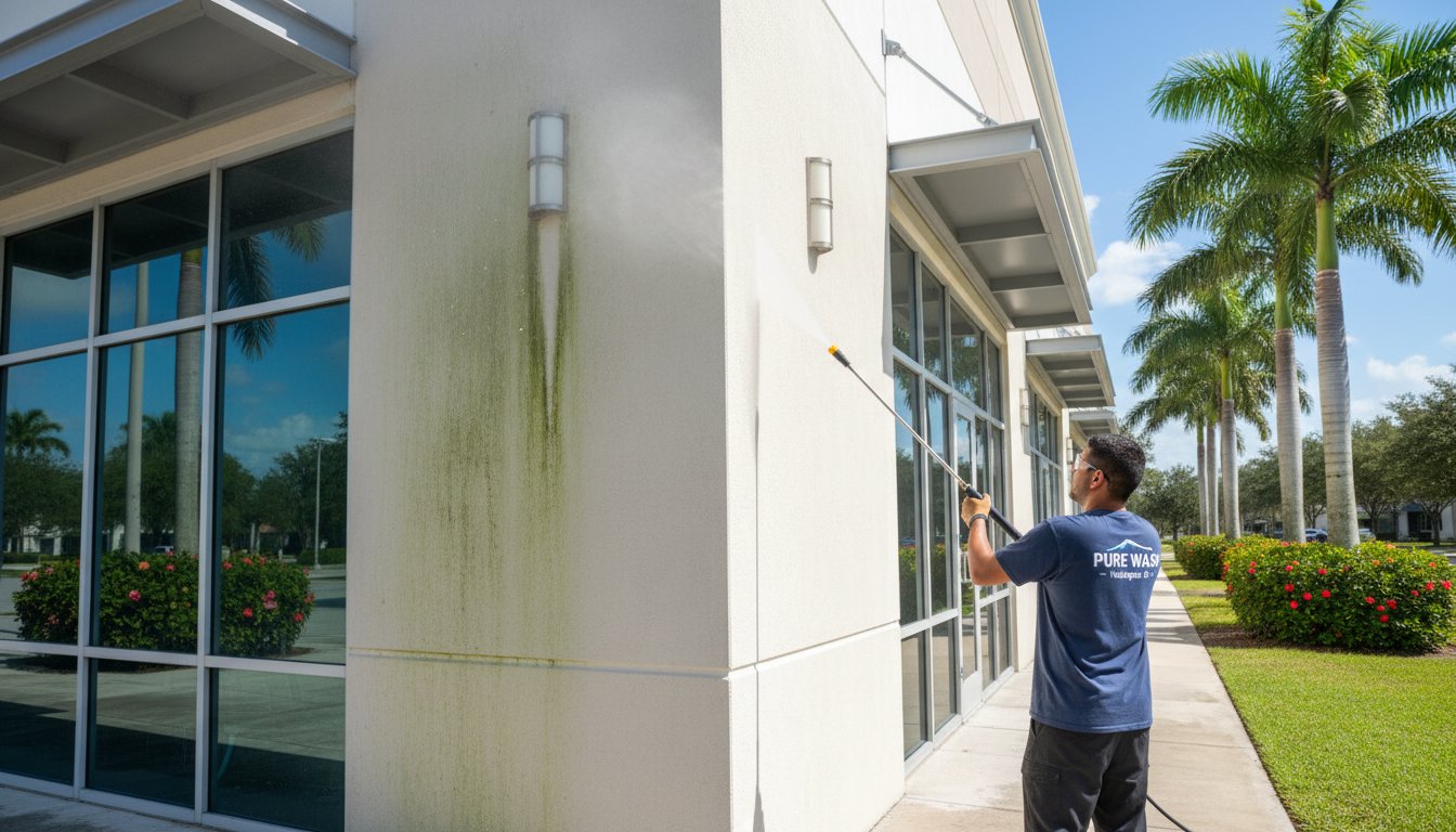 Commercial Pressure Washing in Florida: A Guide for Businesses