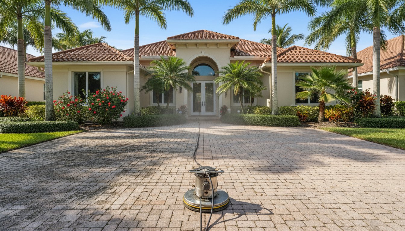 Professional Driveway Cleaning in Palm Beach Gardens