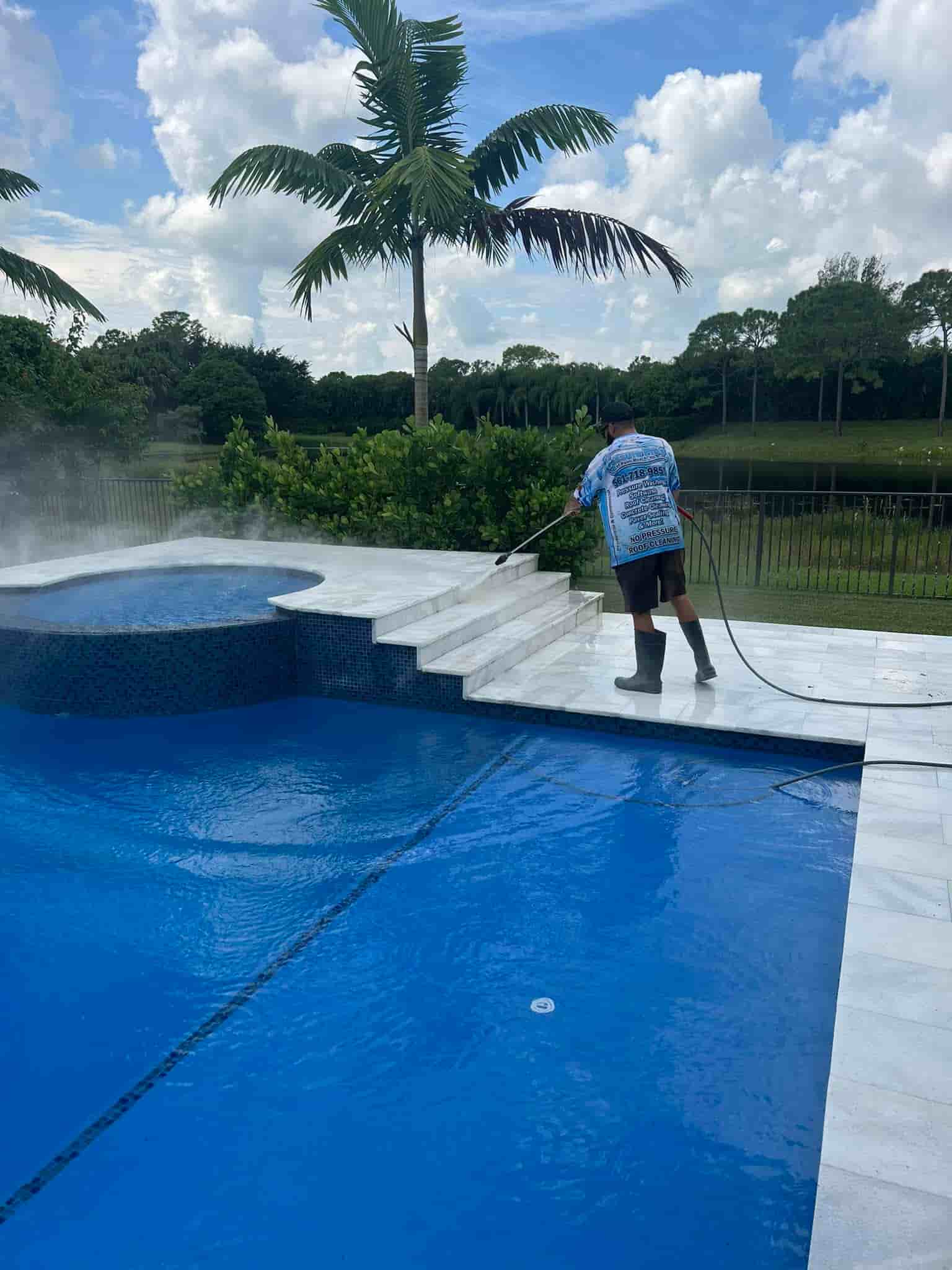 Residential pressure cleaning service